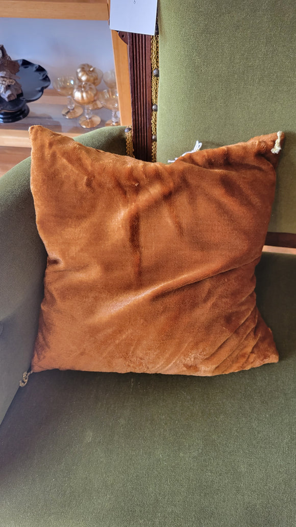 Vintage Velvet Throw Pillow