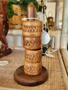 Wood Napkin Rings and Set of 4