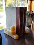 Sphinyx Peach Coloured Stone Bookends