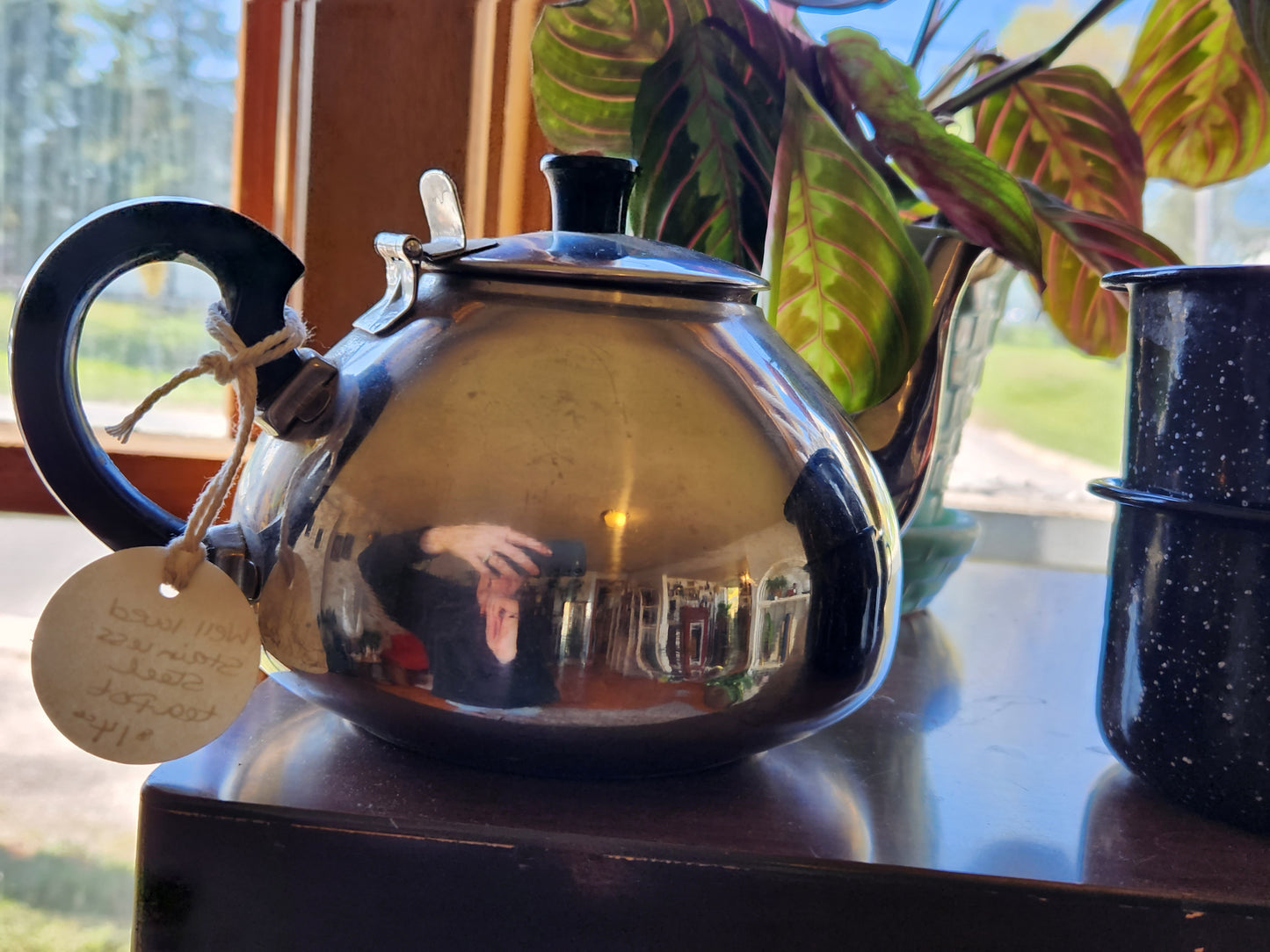 Well Loved Stainless Steel Teapot