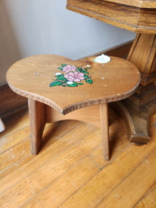 Hand Painted Heart Stool