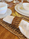 Set of 4 Woven Napkin Rings