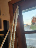 Medium White Macrame Plant Holder