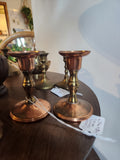 Copper and Brass Candle Sticks