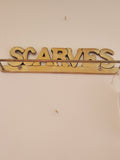 Brass "Scarves" Wall Hanger