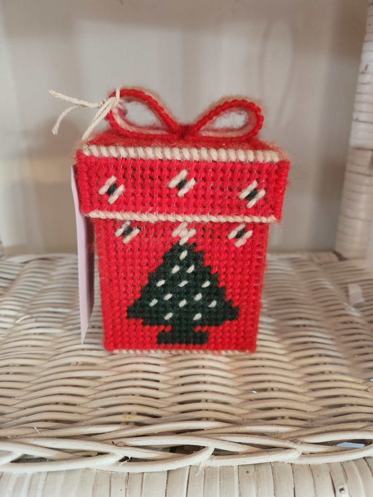 Handmade Needlepoint Christmas Box