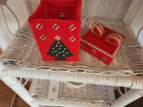 Handmade Needlepoint Christmas Box
