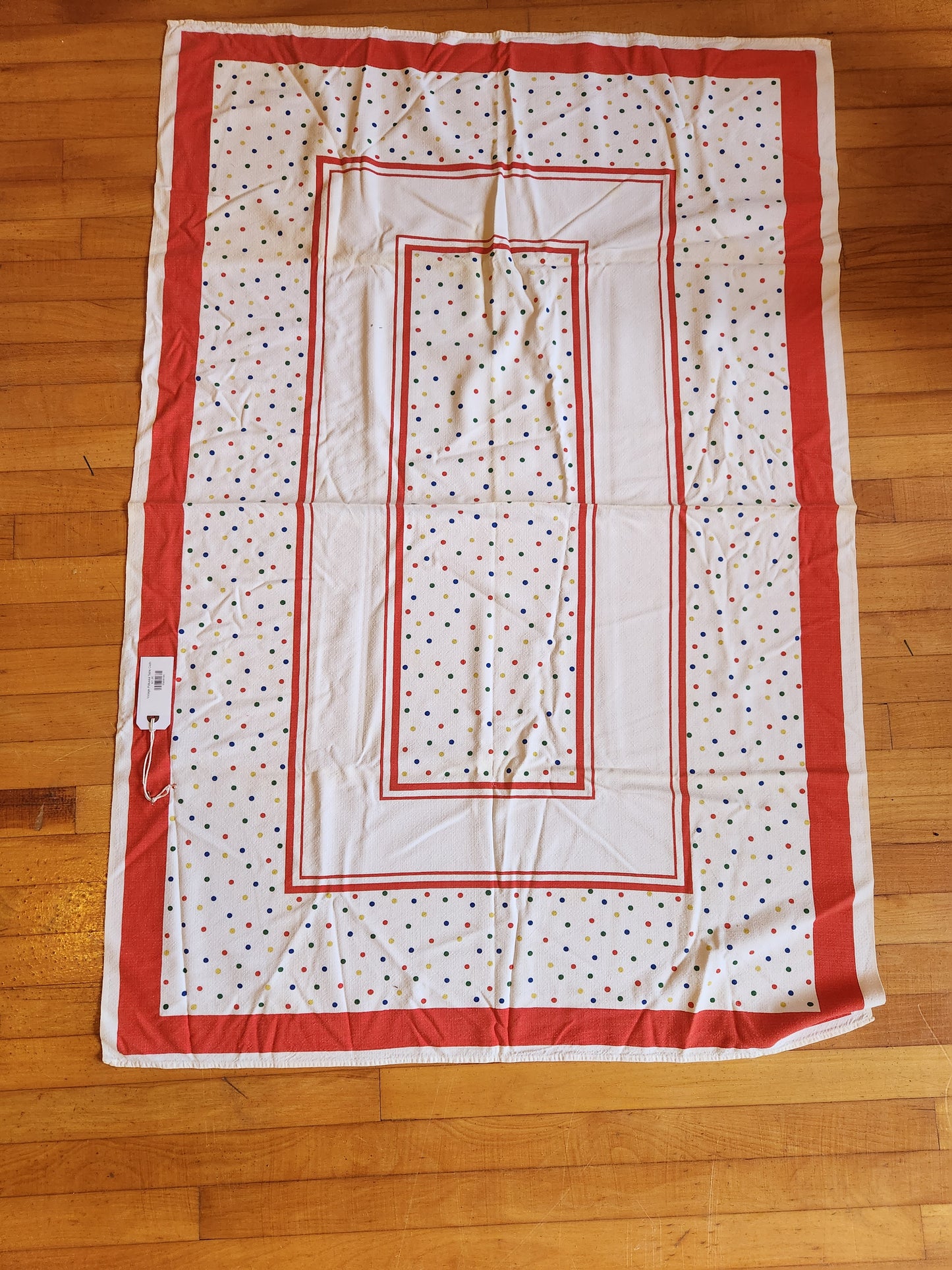 Vintage Polkadot Table Cloth