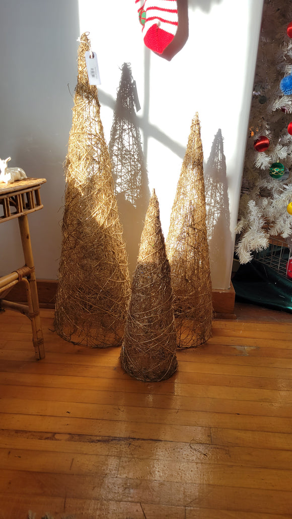 Set of 3 Cone Trees