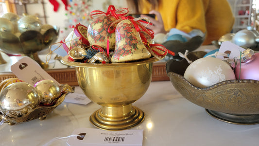 Brass Like Pedestal Bowl