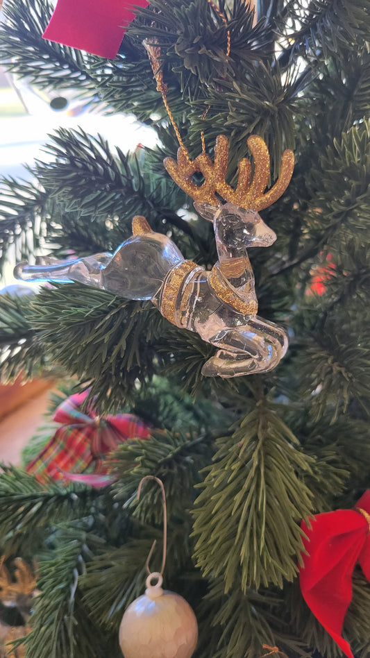 4 Reindeer Ornaments