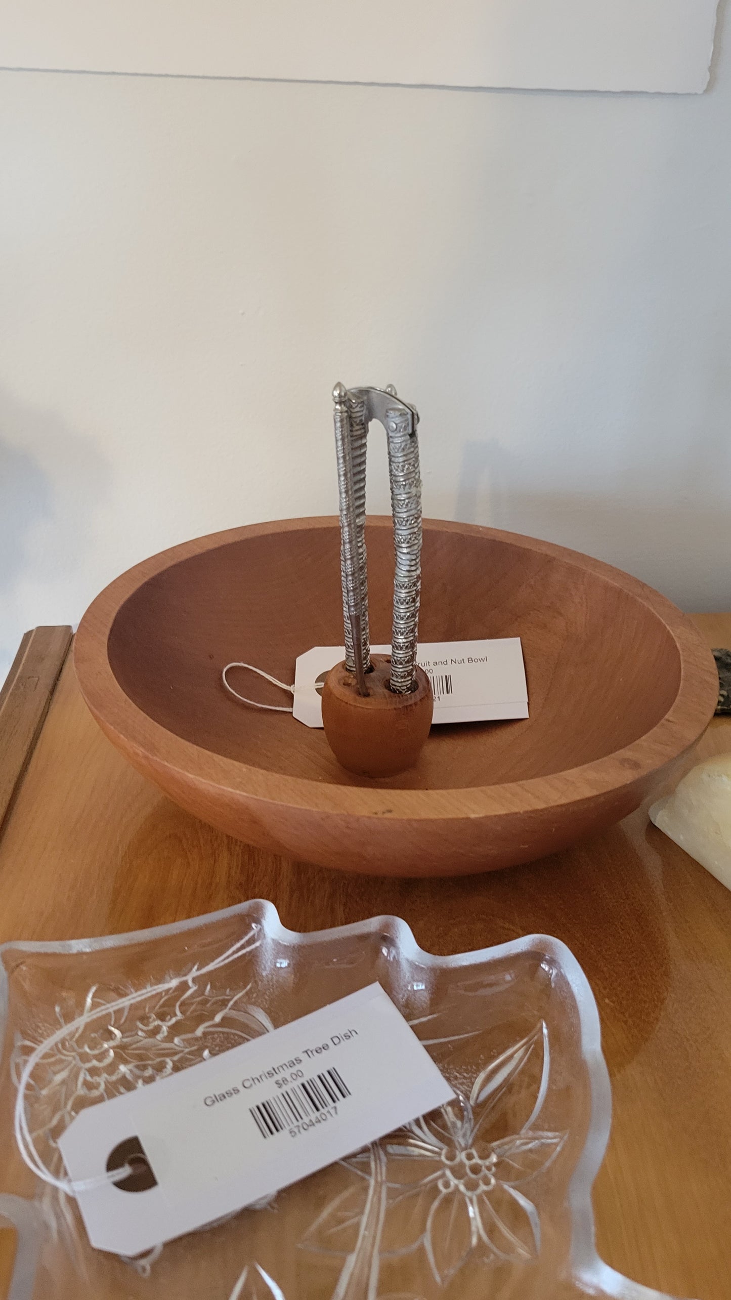 Danish Wood Fruit and Nut Bowl