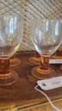6 Thick Stem Luminarc Wine Glasses