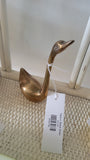 Medium Brass Swan