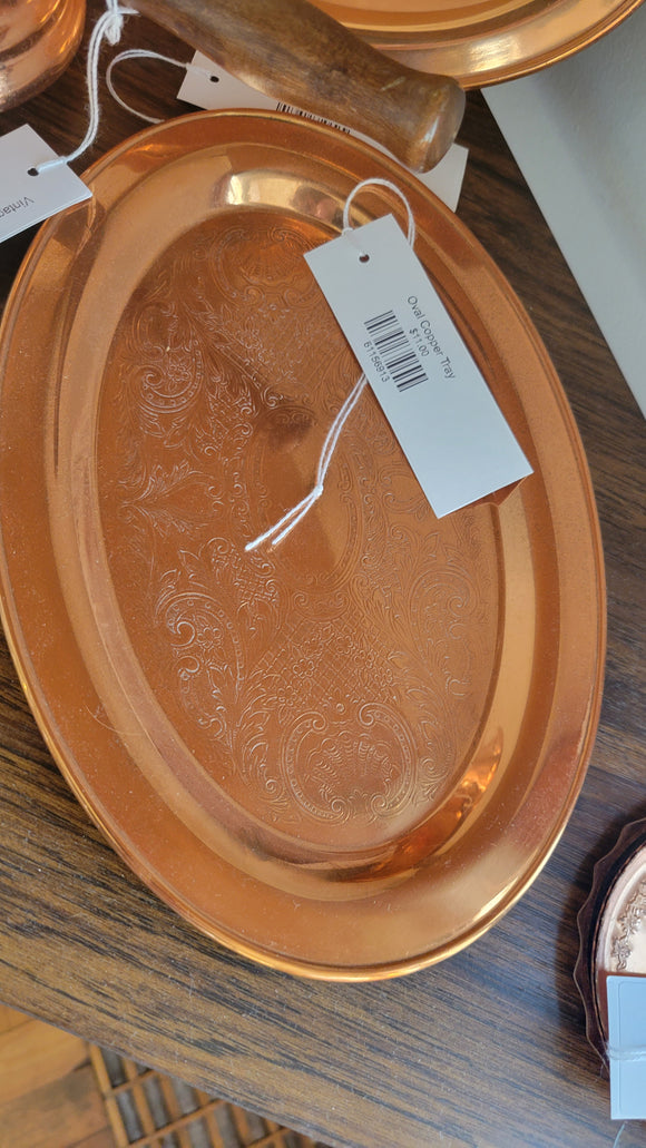 Oval Copper Tray