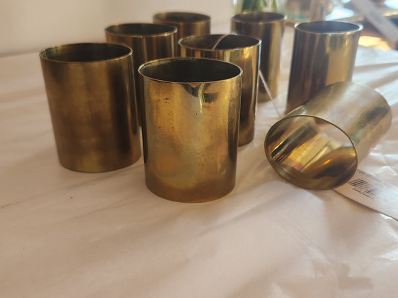 Large Brass Napkin Rings (8)