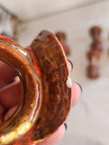 Drip Glaze Turkey Napkin Ring Holder