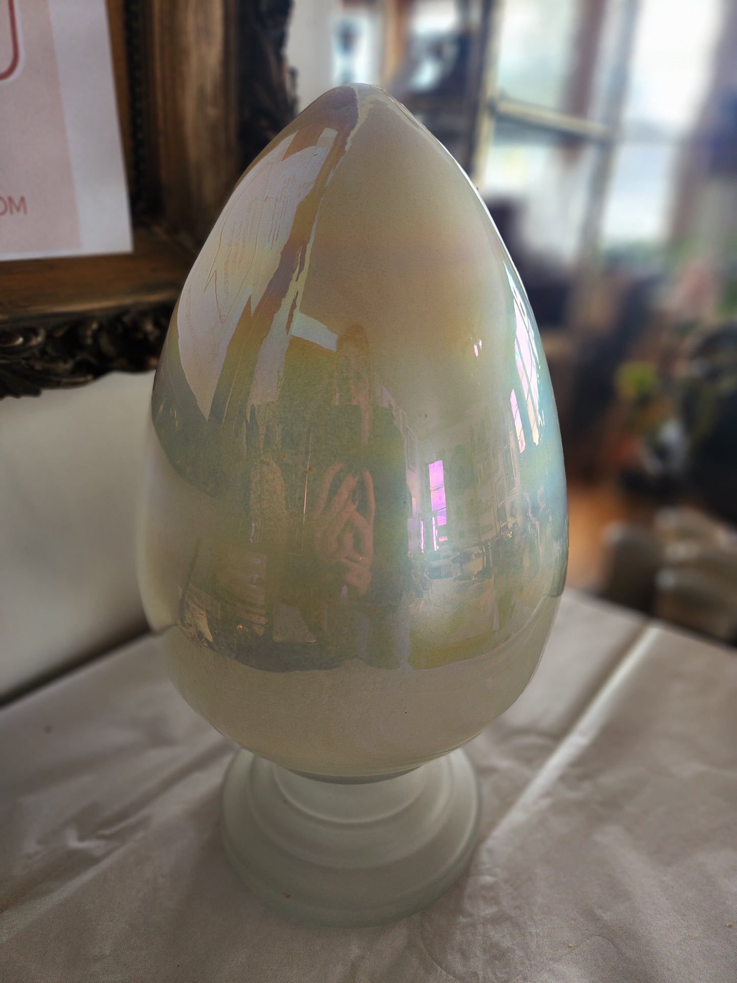 Giant Easter Egg on Pedestal