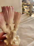 1940s Czechoslovakia Triple Bud vase