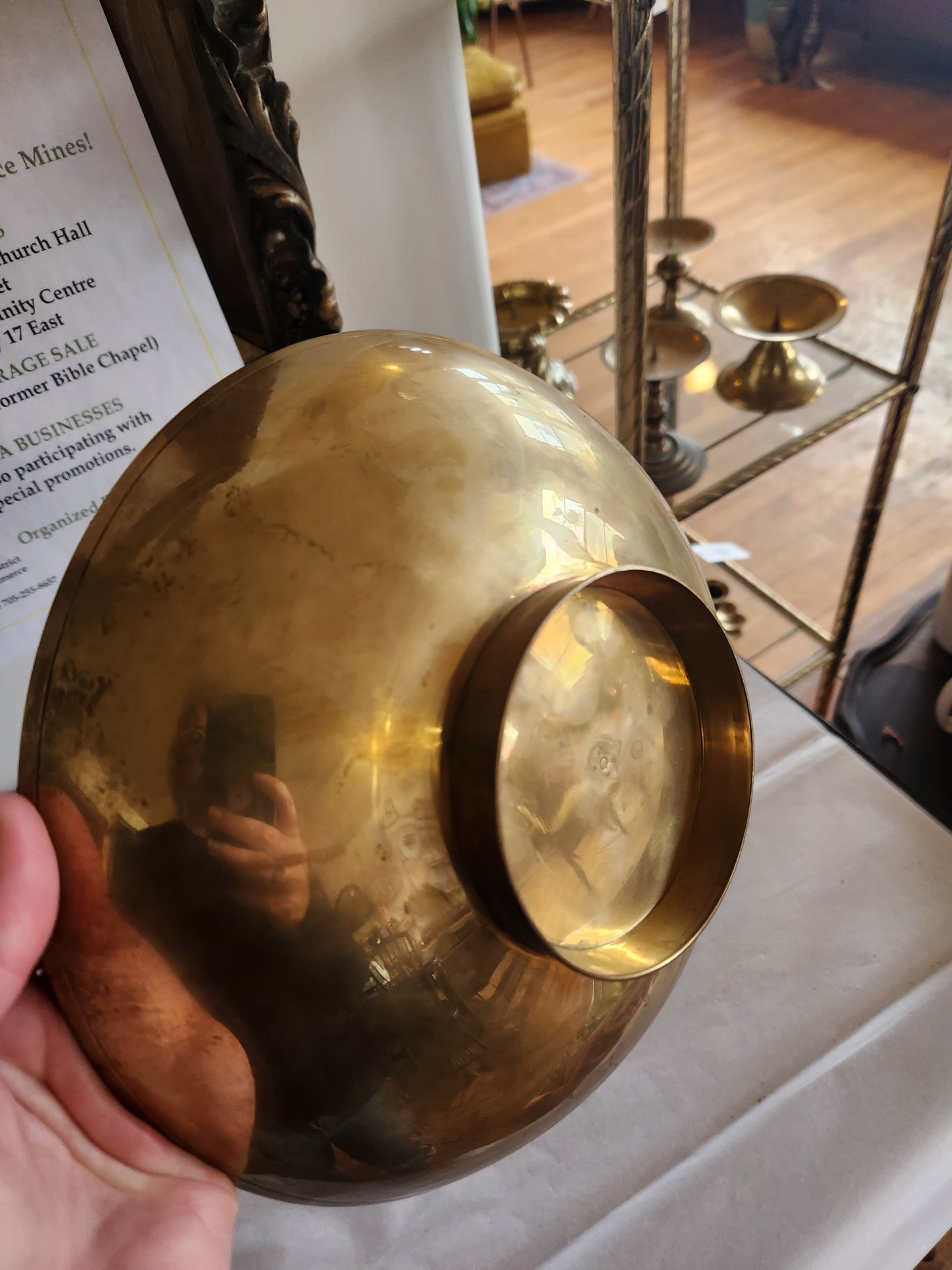 Enamelled Brass Bowl (Iris design)