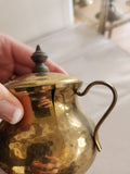 Hammered Brass Sugar/Creamer