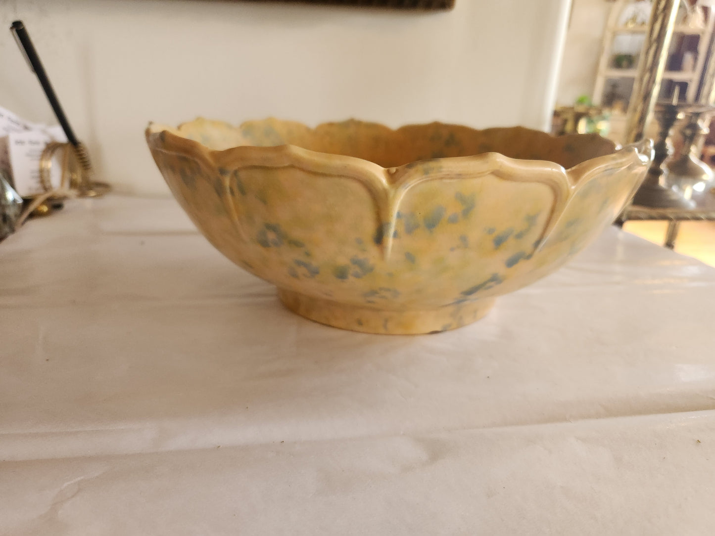 Crown Ducal Spongeware Ceramic Bowl