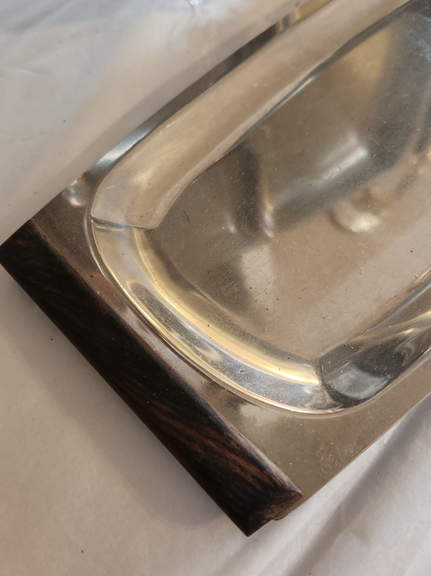 Stainless Wood Serving Trays