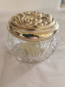 Avon Lidded Jar (Gold)