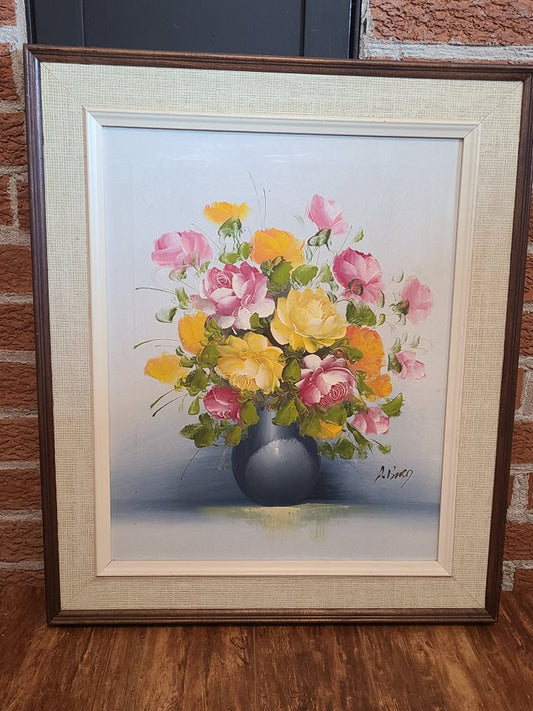 Floral Bouquet Still Life Oil Painting