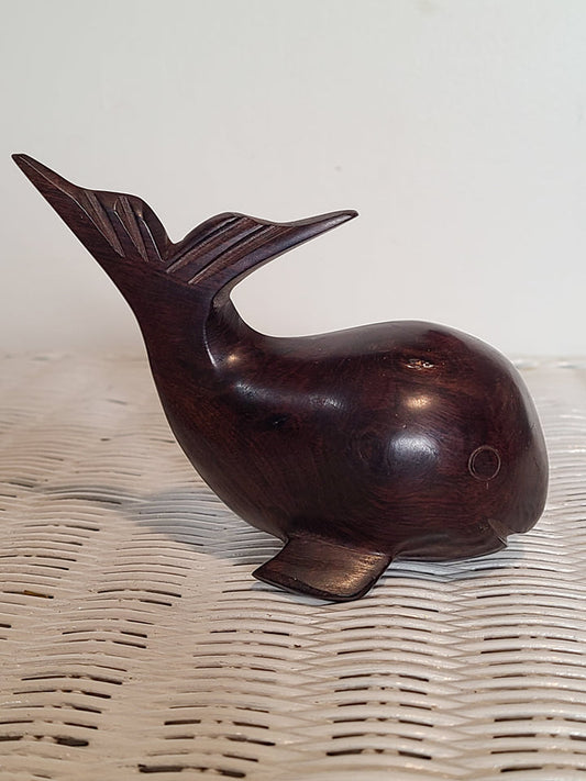 Mini Hand Carved Wooden Whale