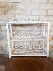 3 Tier Wicker Shelf
