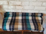 Ayers Vintage Wool Plaid Throw Blanket