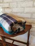 Ayers Vintage Wool Plaid Throw Blanket