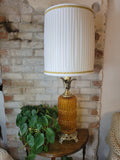 Amber Glass Parlor Lamp A