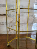 Brass and Glass Display Case