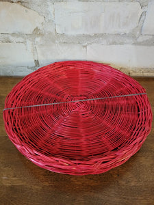 Basket Paper Plate Holders Red and Blue