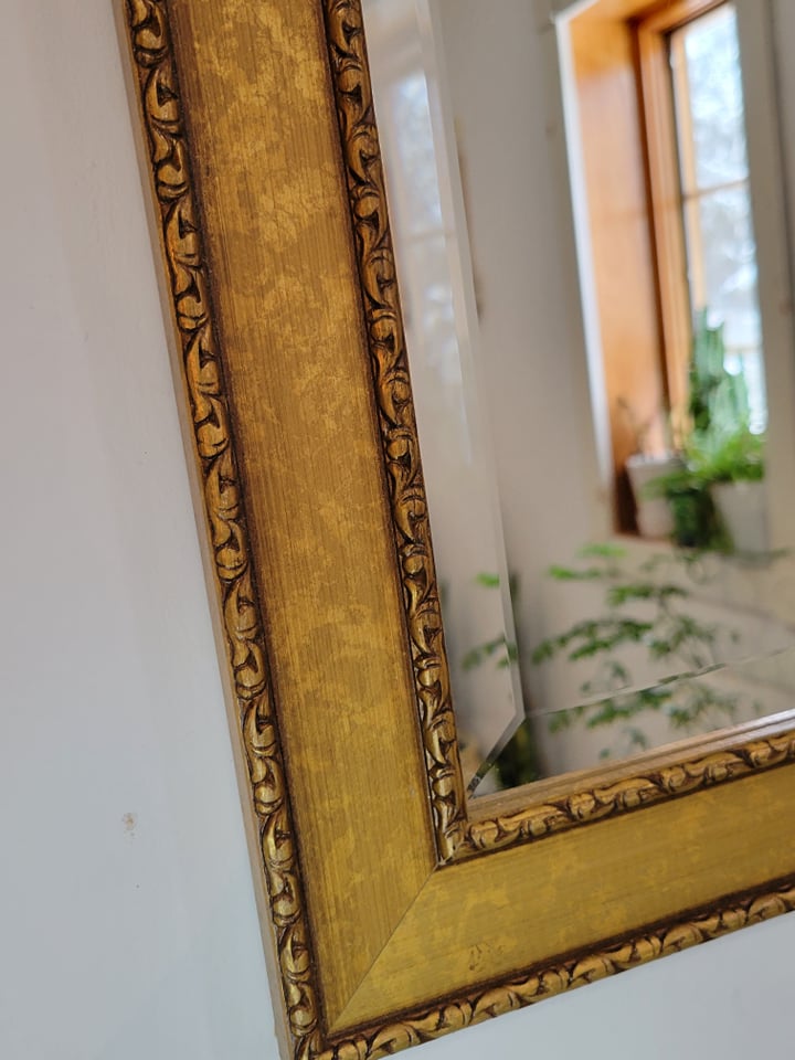 Large Vintage Style Gold Mirror