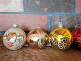 Set of 8 vintage ornaments