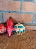 Set of 8 vintage ornaments
