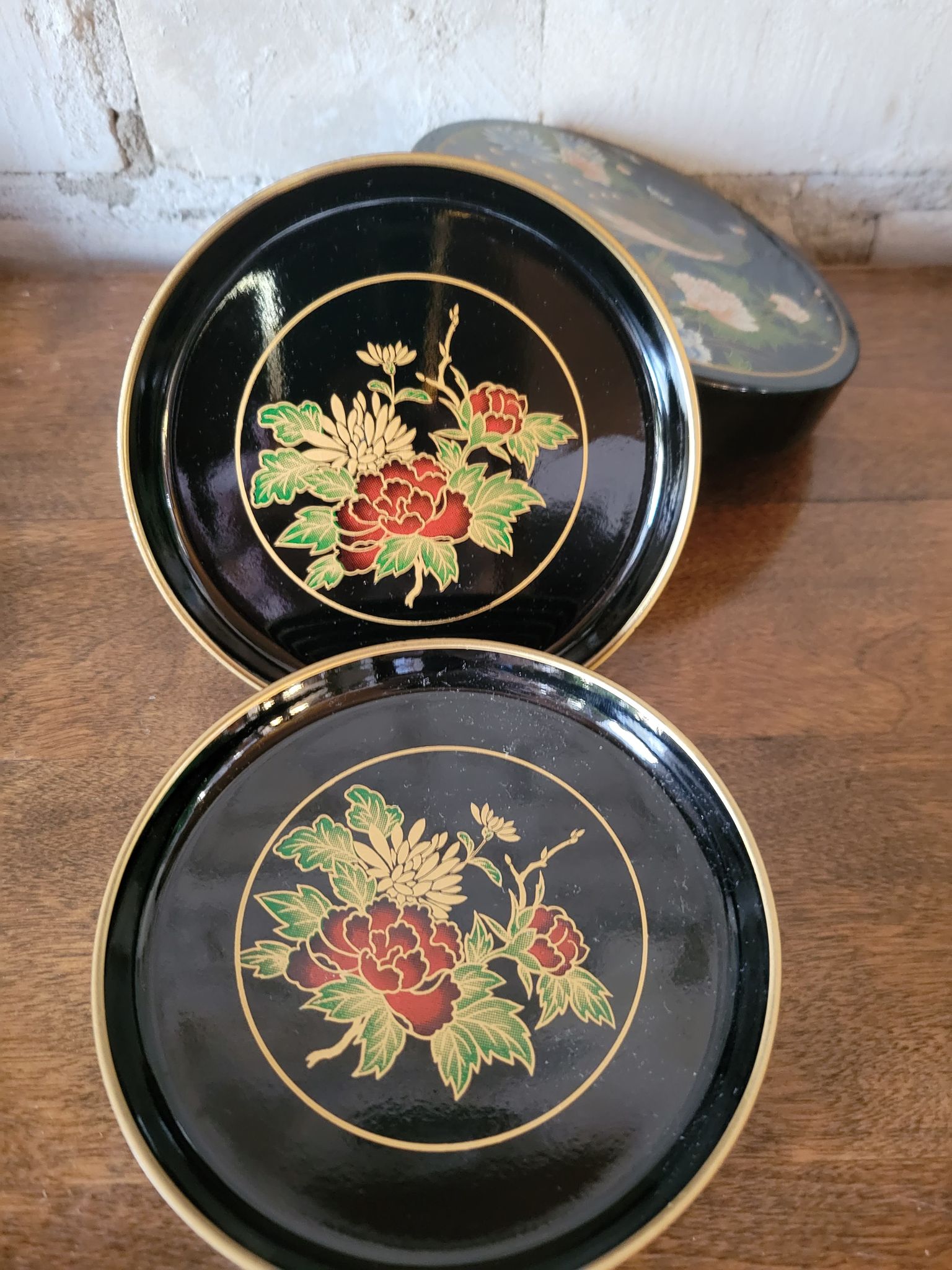 Asian Inspired Mini plate Coaster Set 6