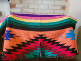 Navajo style throw blanket/poncho