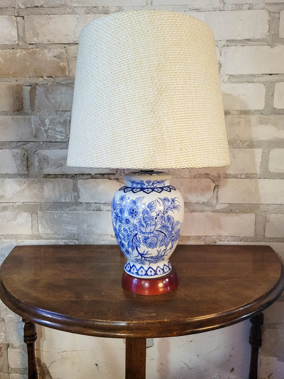 Blue and White Ginger Jar Style Lamp