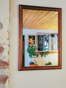 Large Oak Frame Mirror (19 x 27)