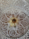 Marble base Crystal Pedestal Bowl