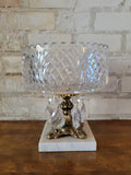 Marble base Crystal Pedestal Bowl