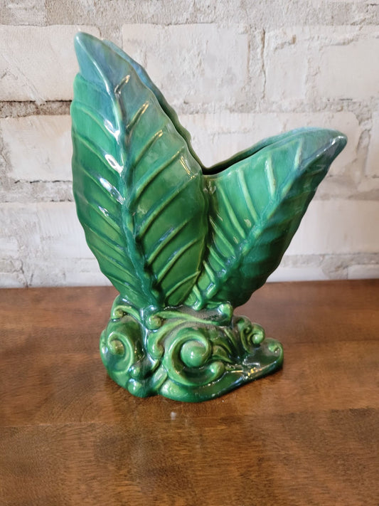 Vintage Royal Haeger Style Leaf Vase