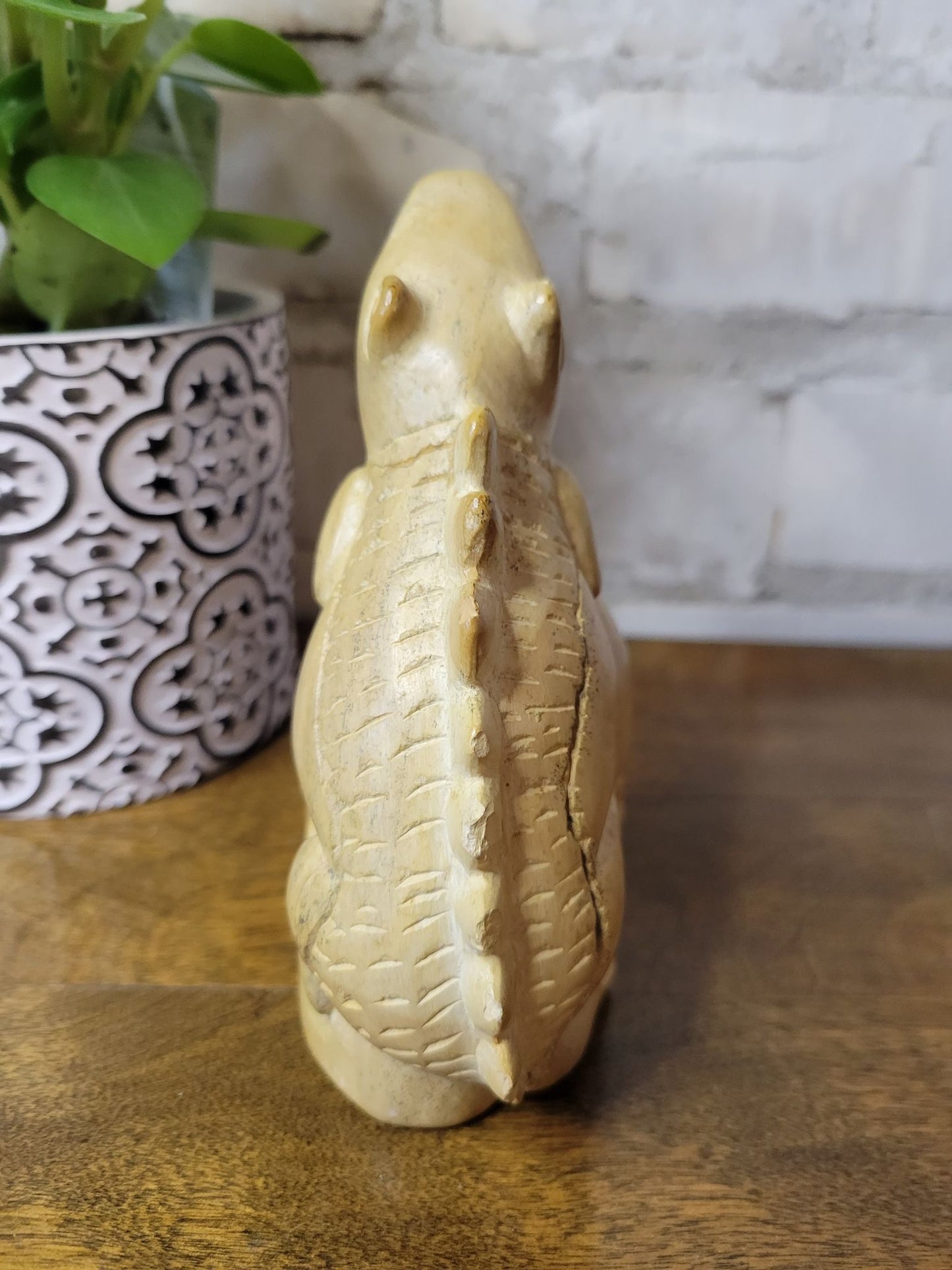 Stone Carved Dinosaur/Lizard Egg