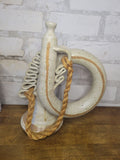Pottery Trumpet Decor Piece