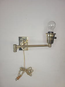 Brass Plug In Reading Lamp