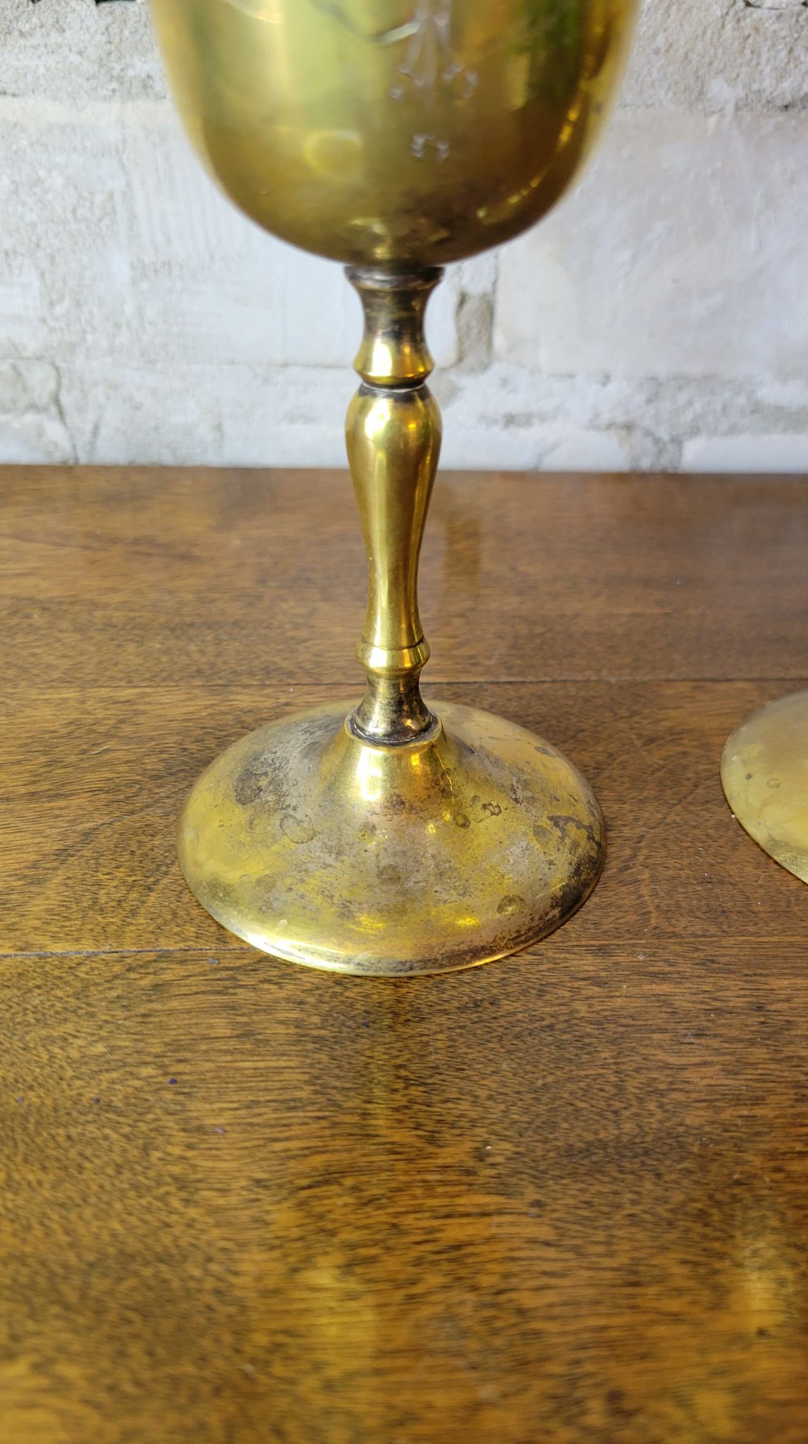 Brass Goblets Matching Pair – Vintage Spaces Market